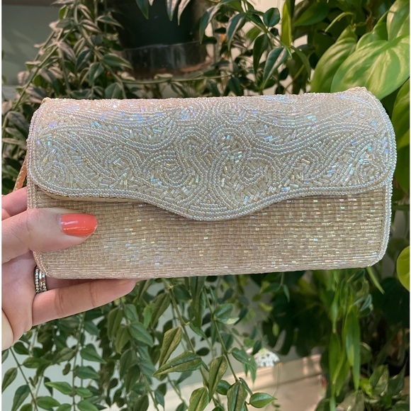 Lord & Taylor Handbags - Vintage Lord & Taylor hand made prom or bride beaded bag